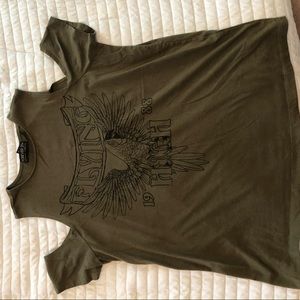 Cold-Shoulder Graphic Tee